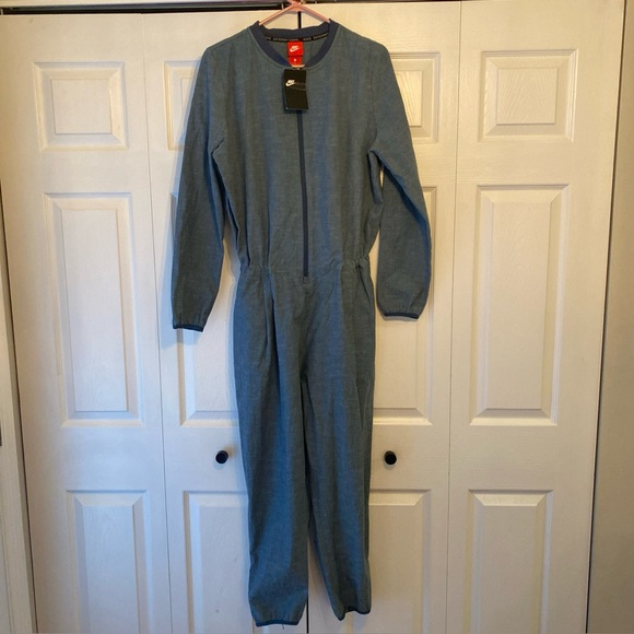 NIKE International Squadron Jumpsuit Utility Blue - Picture 2 of 8